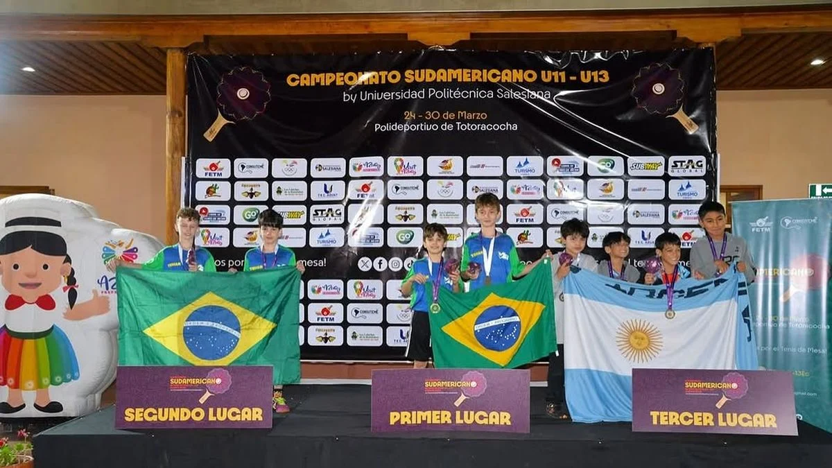 Tenis de mesa: Mendoza copó los podios del Sudamericano en Ecuador
