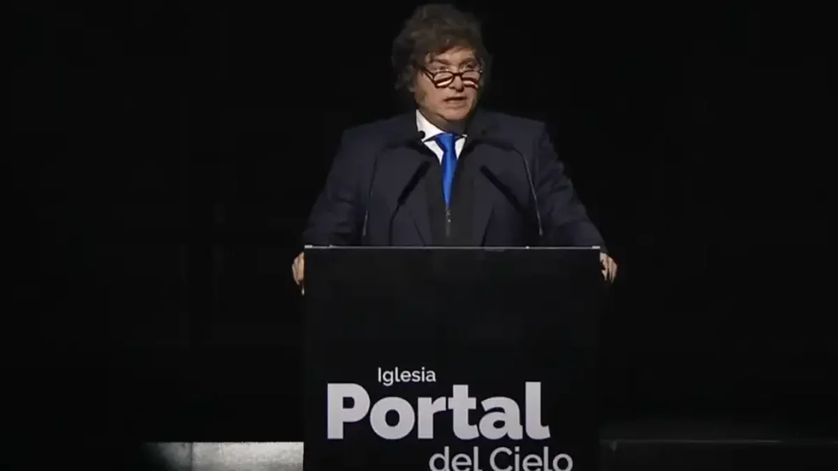 Milei en Chaco: "El Estado es el becerro de oro", dijo en la inauguración de una iglesia