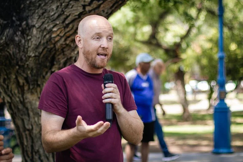 El intendente de Luján, Esteban Allasino.