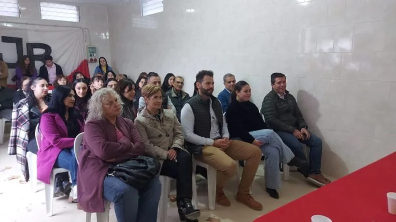 Leonardo Fern&aacute;ndez, titular de la UCR santarrosina y Andr&eacute;s Lombardi, presidente de la UCR provincial.&nbsp;
