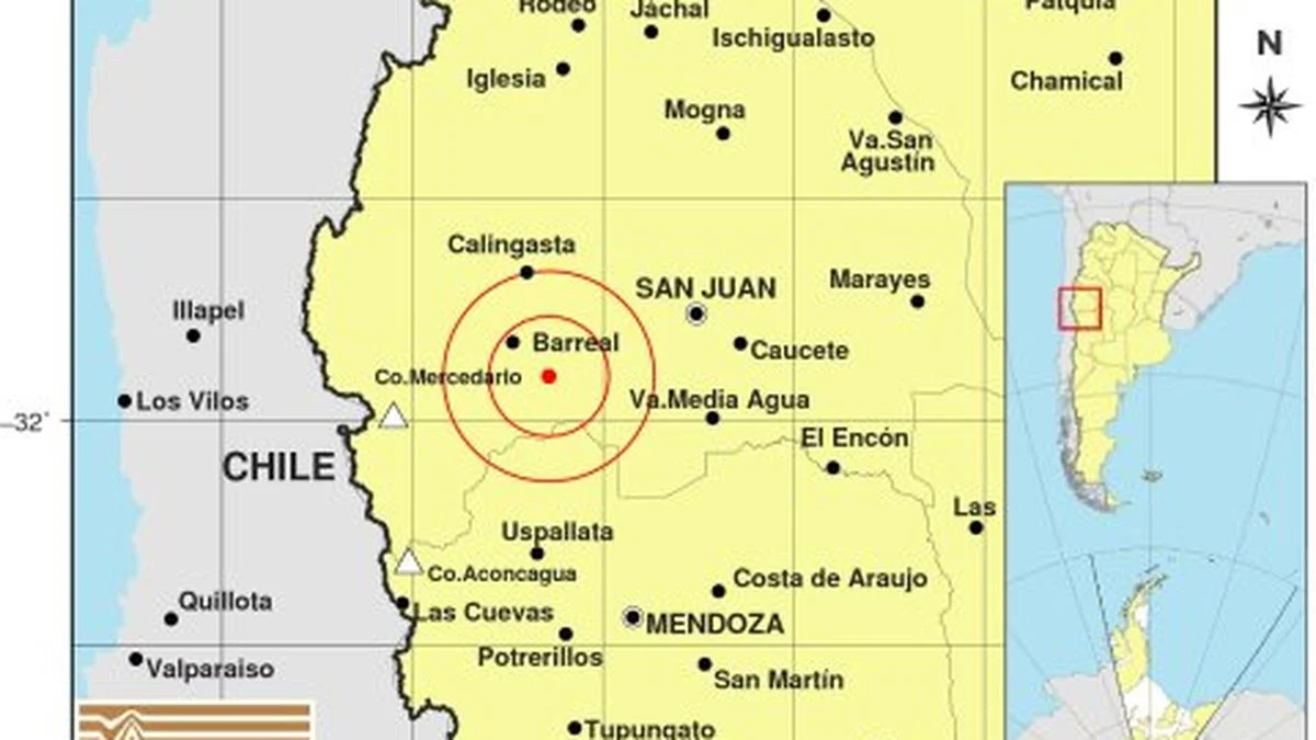 Temblor con epicentro en San Juan fue percibido en Mendoza