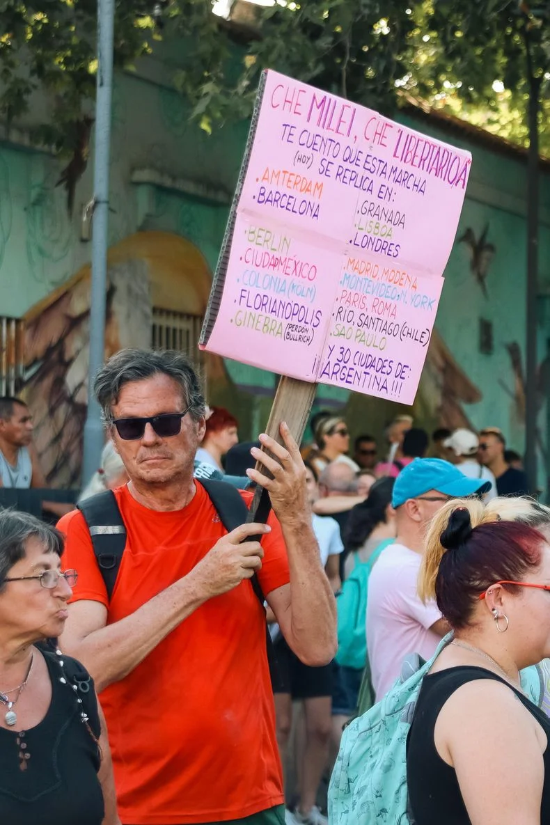 Marcha LGBTIQ+ contra Javier Milei. 