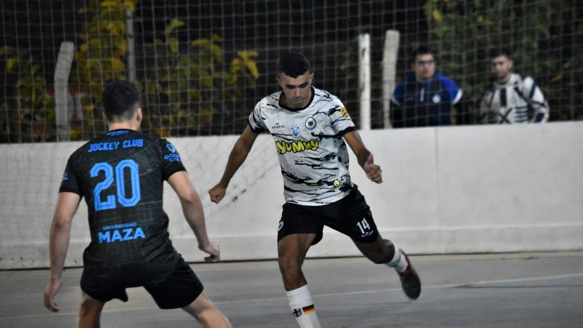 Andes Talleres y Alemán, los grandes ganadores del viernes de fútbol de salón