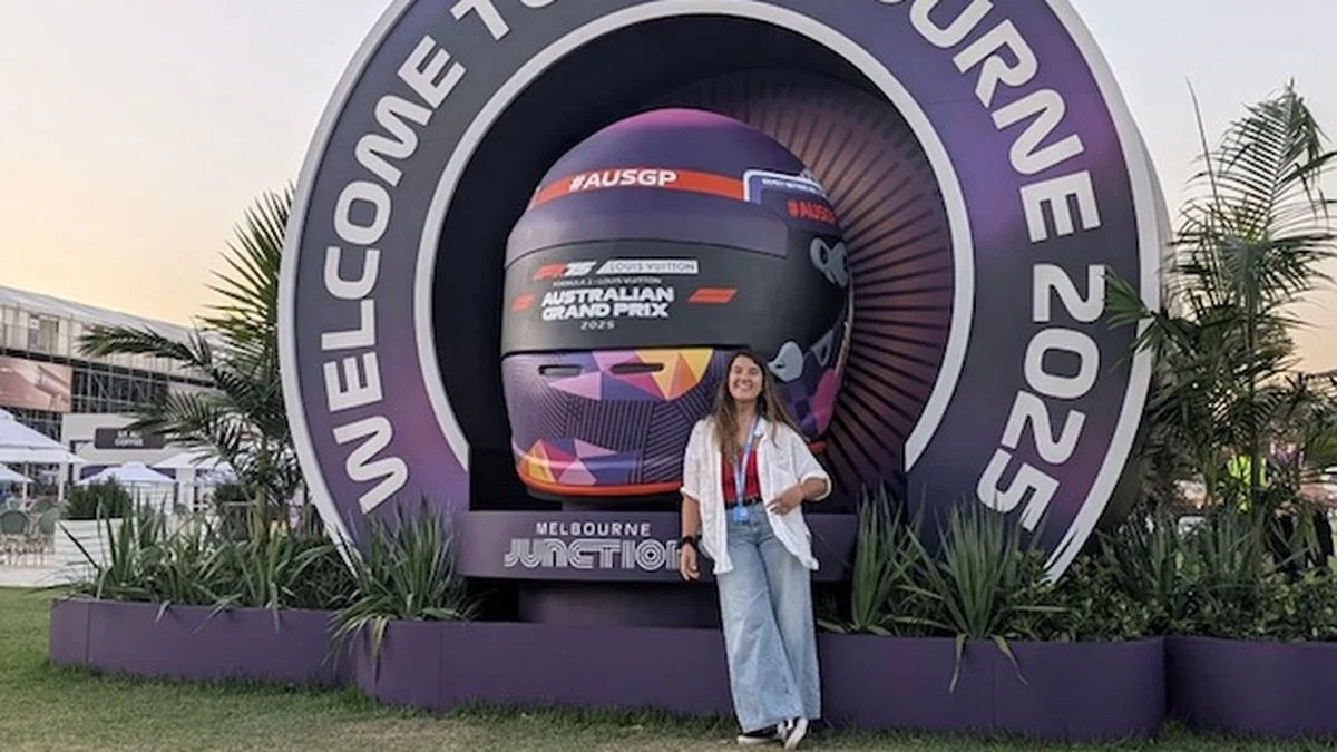 Flor Moreno, la mendocina que trabajó en el Gran Premio de Australia de Fórmula 1