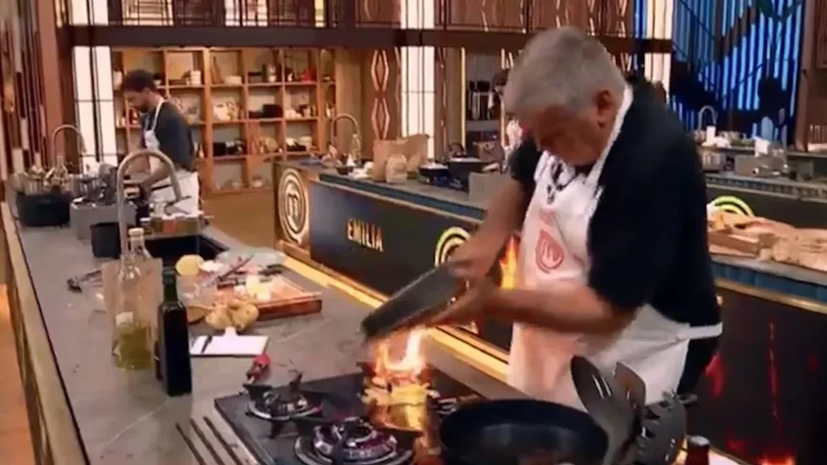 El accidente que sufrió Luis Ventura en Masterchef Celebrity