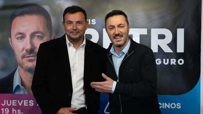 Carlos Moyano y Luis Petri en la campa&ntilde;a del 2023, luego siguieron trabajando juntos.&nbsp;