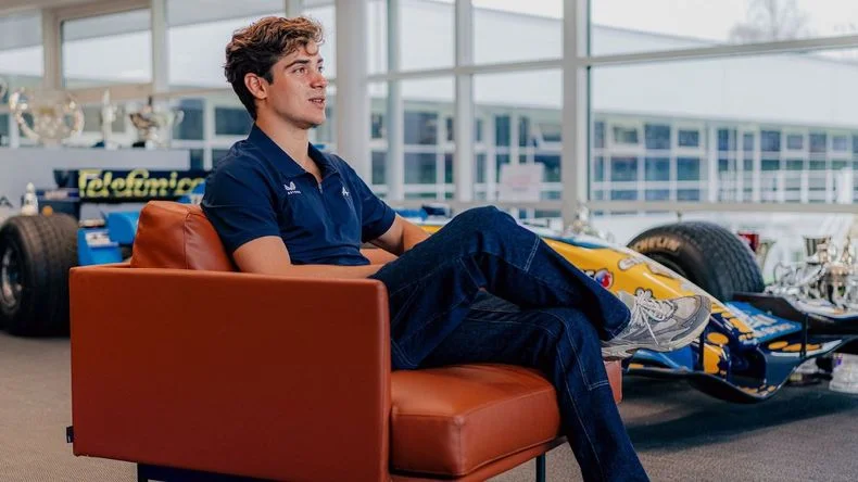Franco Colapinto comenzó a trabajar con el equipo Alpine.