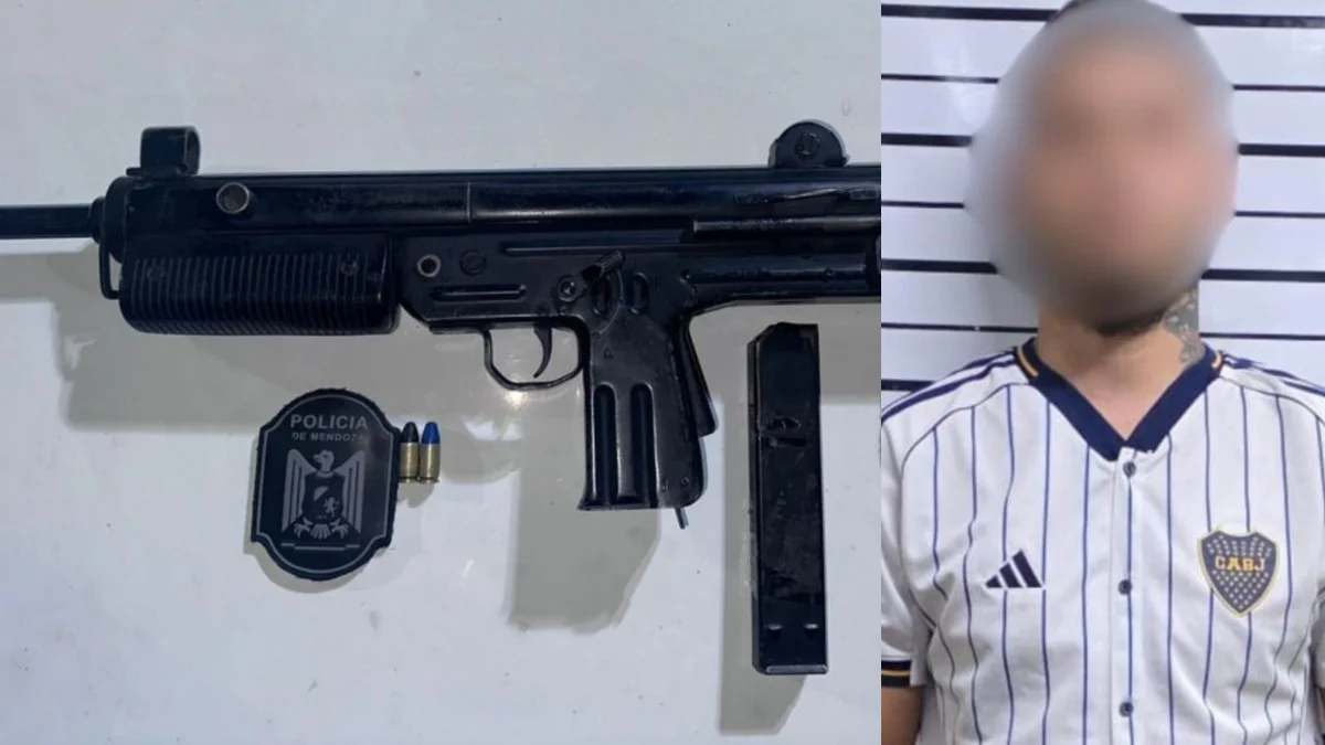 Cayó un sospechoso por tiroteos que generaron alarma en Las Heras: le secuestraron una ametralladora