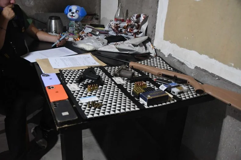 Armas de fuego secuestradas en el operativo