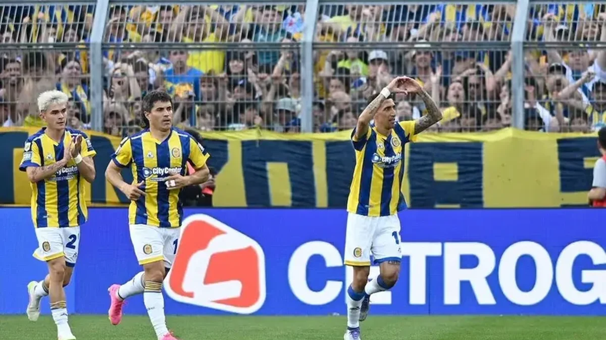 El impresionante gol olímpico de Ángel Di Maria en el empate de Rosario Central y Boca
