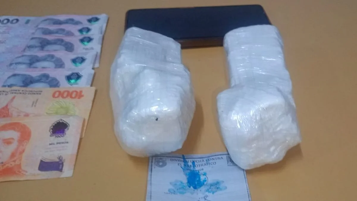Operativo anti droga: llegó a la terminal de Malargüe con 609 gramos de cocaína