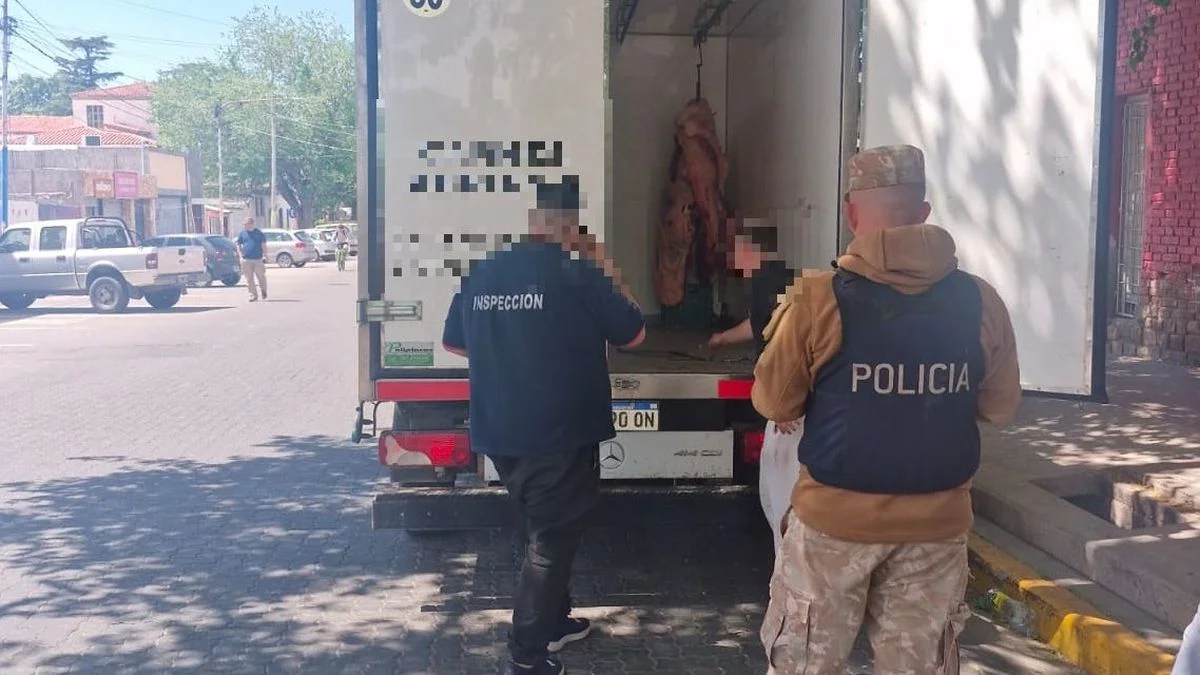 Se decomisaron 360 kilos de carne en Las Heras