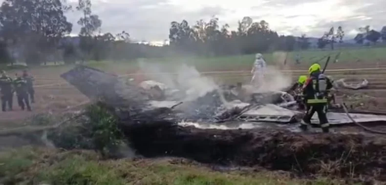 La avioneta se incendi&oacute; tras el accidente