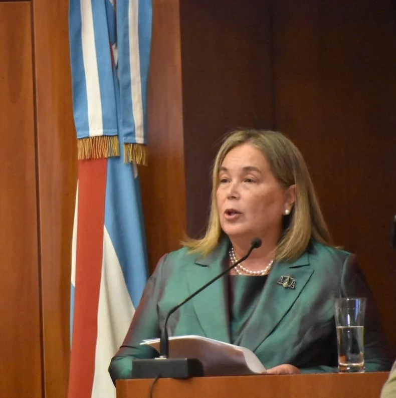 Susana Medina, jueza del Tribunal Superior de Entre R&iacute;os, estuvo en Mendoza.&nbsp;