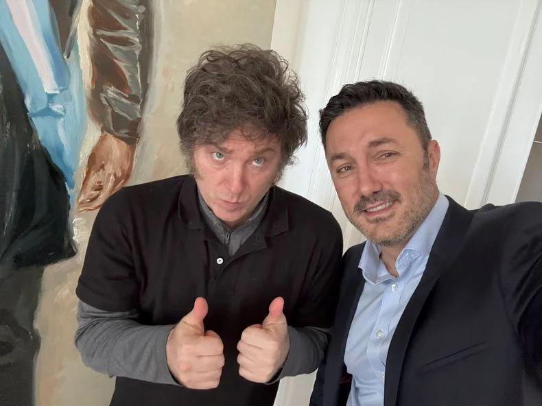 El presidente Javier Milei junto a Luis Petri. Foto: X @luispetri