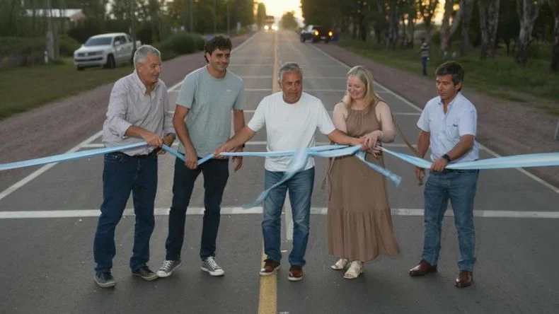 Alfredo Cornejo y la vice Hebe Casado estuvieron en el Sur este lunes.