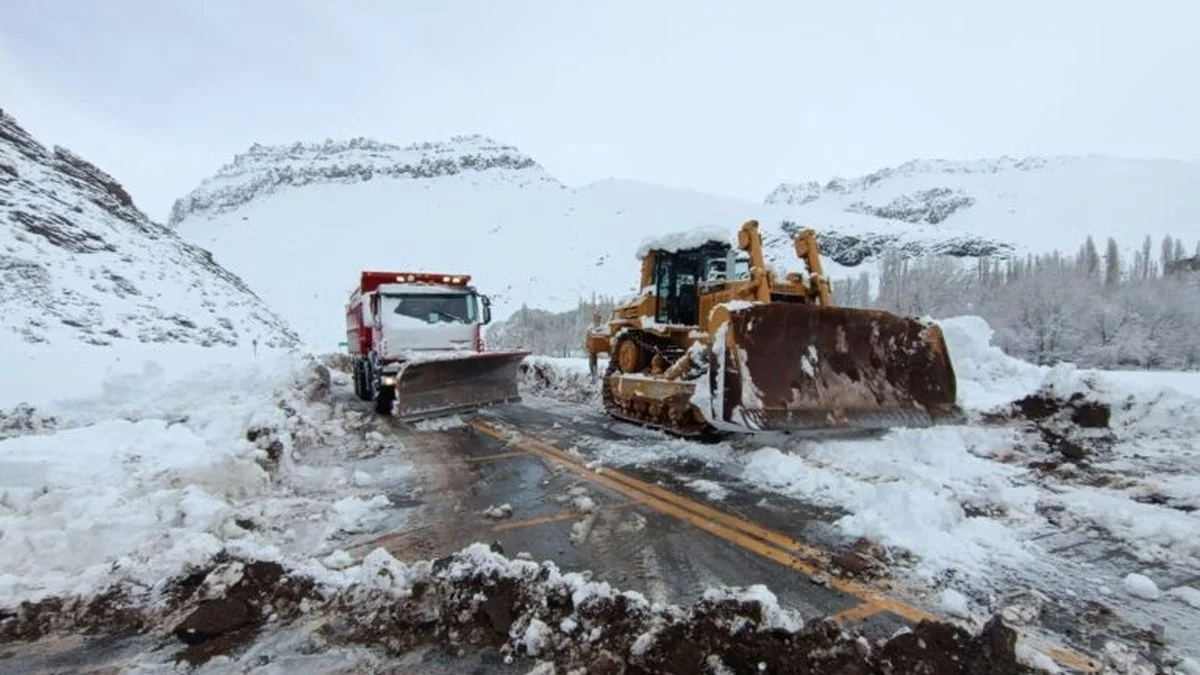 Reabrieron el Paso Pehuenche luego de tareas para sacar la nieve producto del temporal