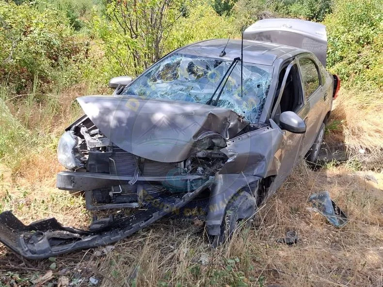 As&iacute; qued&oacute; el veh&iacute;culo tras el accidente.