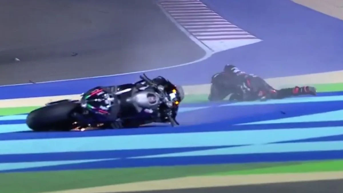 El campeón del mundo de MotoGP sufrió 11 fracturas y un neumotórax tras una brutal caída en el GP de Qatar