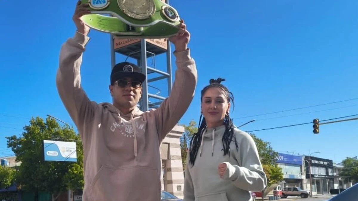 Malargüe recibió a su nuevo campeón de boxeo: Marco García Ovejero, rey sudamericano superwelter