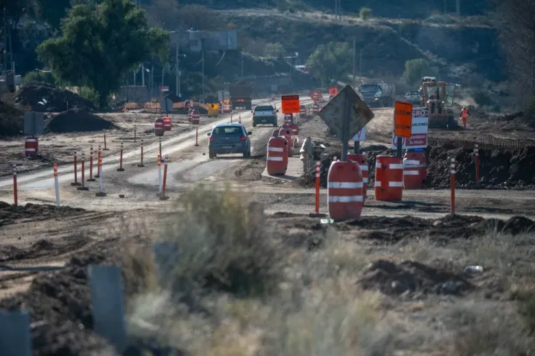 Avanza la obra de la Ruta 82 en el tramo hacia Cacheuta: cuándo estará lista