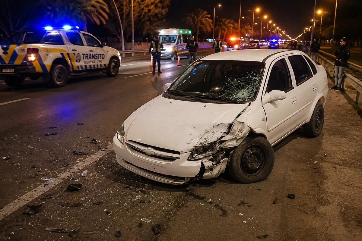Investigan cómo un auto secuestrado terminó en un choque