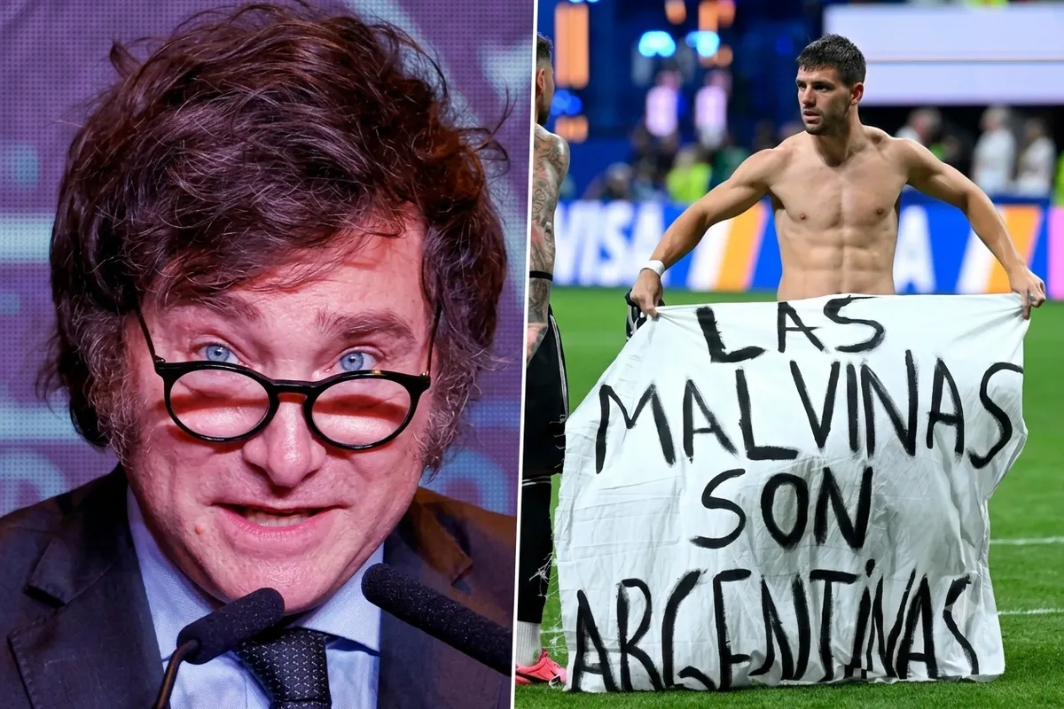 Milei habló sobre la bandera de Malvinas