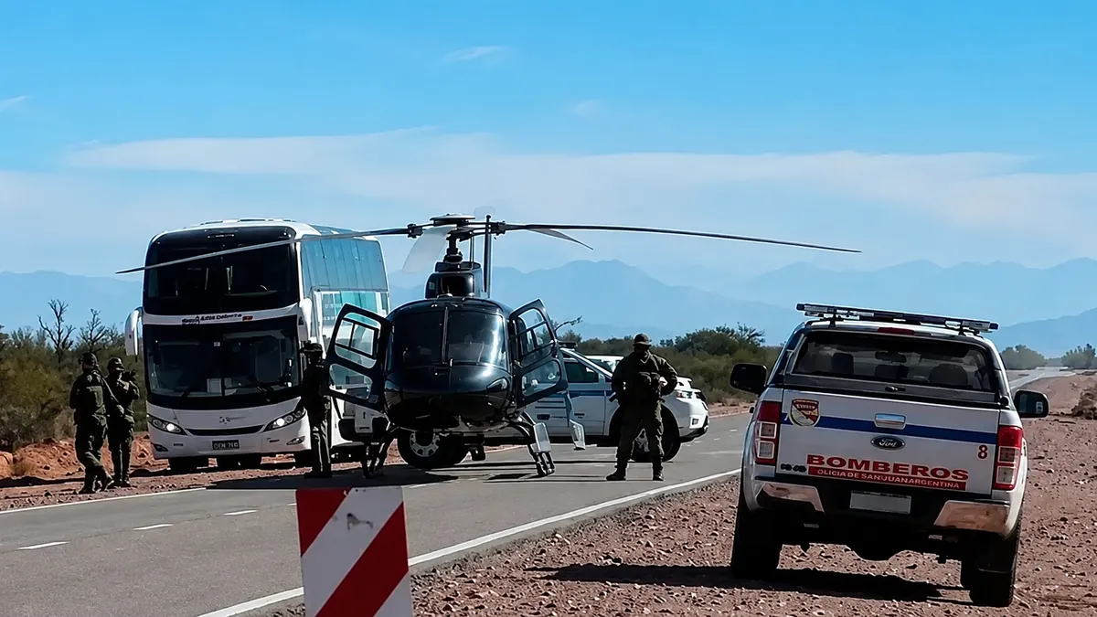 Rescataron los cuerpos de las víctimas del helicóptero en San Juan