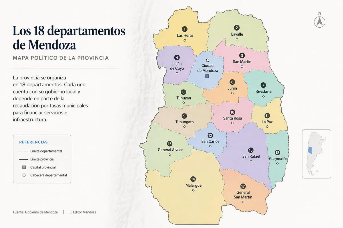 Buscan recursos: así se financian los municipios de Mendoza