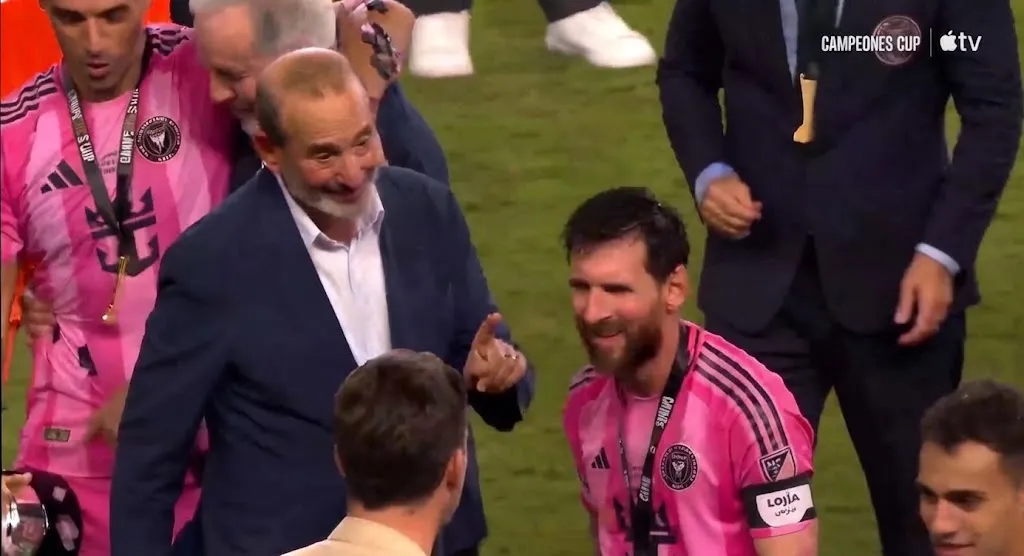 Lionel Messi fue campeón y tuvo un fuerte cruce con el comisionado de la MLS al estilo Maradona