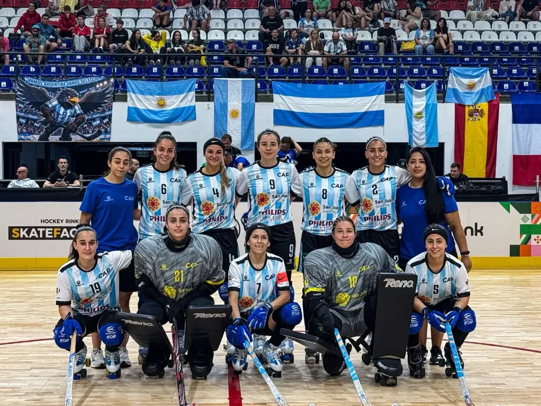 Las Águilas golearon en su estreno en el Mundial de hockey sobre patines